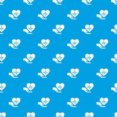Health protection pattern vector seamless blue