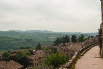 View form Todi on hills around
