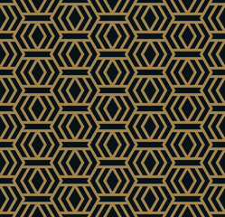 Vector seamless pattern. Modern stylish texture. Geometric strip