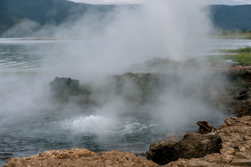 Thermal spring at lake Bogoria, Kenya