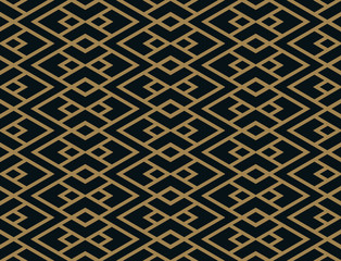 Vector seamless pattern. Modern stylish texture. Geometric strip