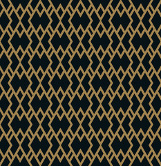 Vector seamless pattern. Modern stylish texture. Geometric striped ornament.