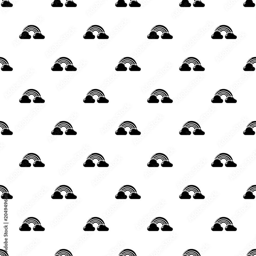 Poster rainbow pattern vector seamless