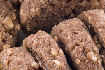 Biscotti rotondi con cioccolata