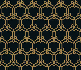 Fototapeta premium Vector seamless pattern. Modern stylish texture. Geometric strip