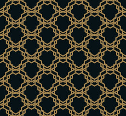 Seamless pattern. Graphic lines ornament. Floral stylish background.