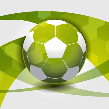 Football soccer ball abstract strips pattern vector sport illustration background