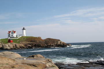 Fototapeta na wymiar Cape Naddick Leuchtturm