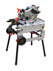 An end saw. Cutting saw. Isolated on white.