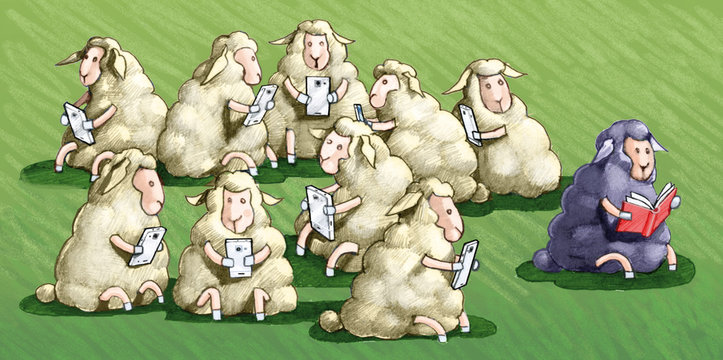 the sheep black law doesn't use the jail cell differences in our society conceptual illustration