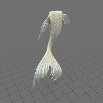 Mermaid tail upright