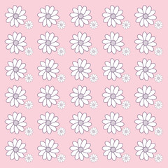 background of beautiful flowers pattern, colorful design. vector illustration