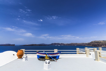 Terrace in Santorini