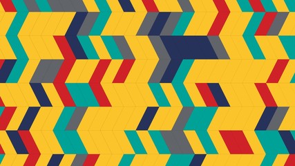 Abstract colored pattern in the form of a parquet