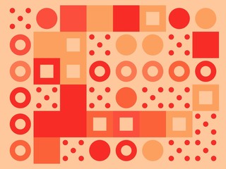 Colored abstract geometric flat pattern background