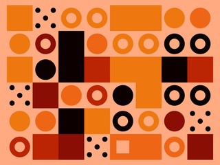 Colored abstract geometric flat pattern background