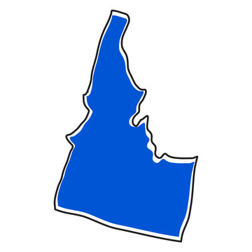 recommend clip art: Isolated map of the state of Idaho