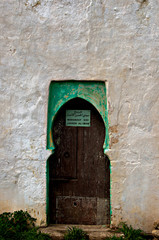 Typical decorated door of Morocco in March 2011