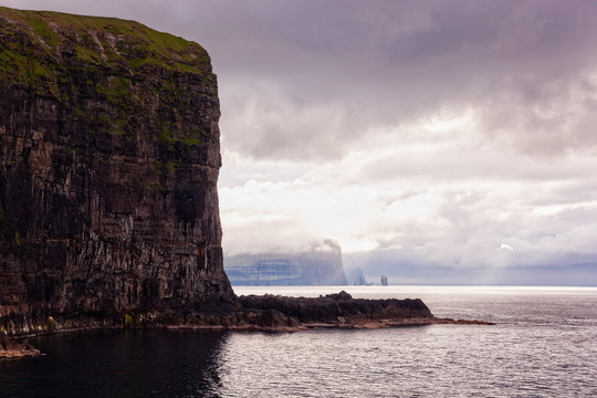 Rugged rocks in the North Atlantic