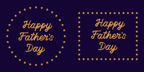 Lettering of Happy Father Day
