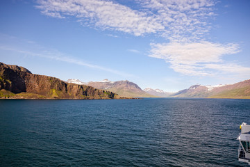 Travelling on Seyðisfjörður