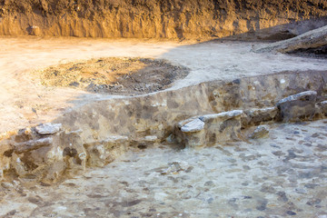 archaeological excavations, remains of the settlement, the scythians fossils