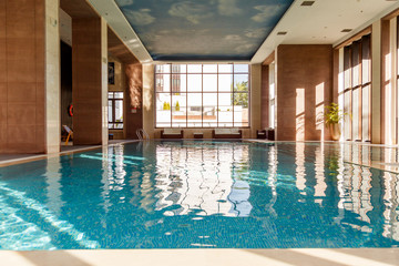 Indoor swimming pool interior