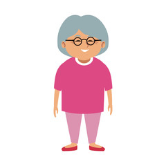 Cute grandmother cartoon vector illustration graphic design