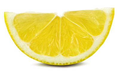 lemon half isolated