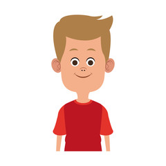 Cute boy cartoon vector illustration graphic design