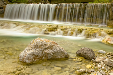 Naklejka premium Wodospad w Słowenii