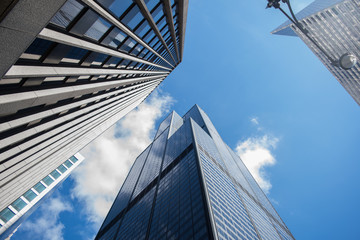 Skyscraper look up