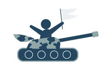 Tank icon in trendy flat style isolated on background. Tank icon Vector illustration.