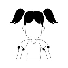 Girl sticking out his tongue vector illustration graphic design