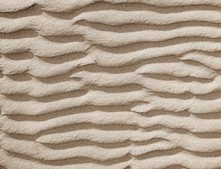 Fototapeta na wymiar result of wind game with sand