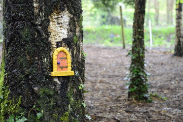 Magic fairy house in fairy-tale village in Bunratty Castle