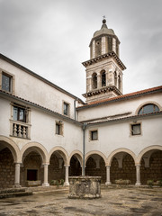 Fototapeta premium Inner courtyard of church Sveti kriz in Cres
