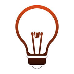 Light bulb symbol vector illustration graphic design