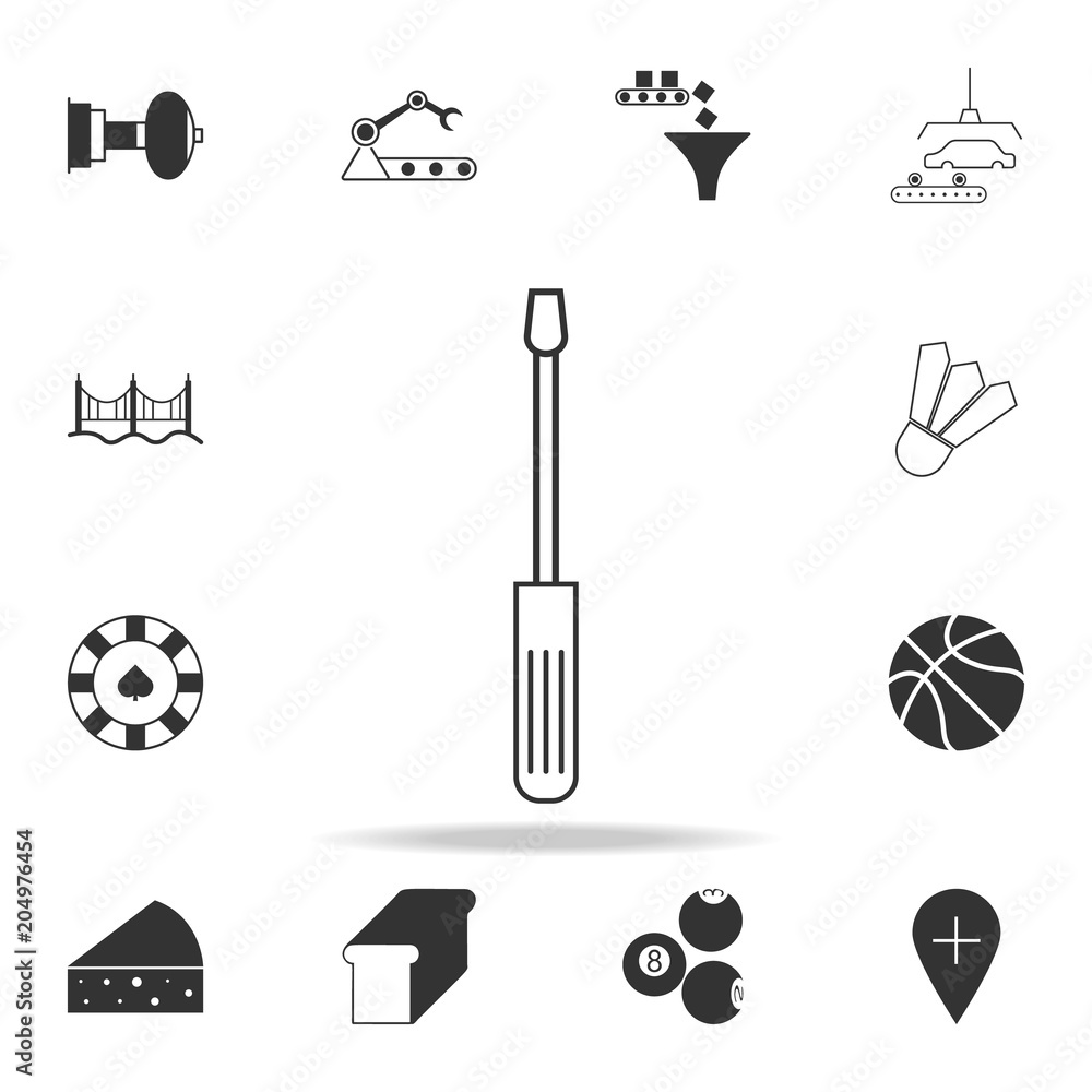 Poster screwdriver icon. detailed set of web icons and signs. premium graphic design. one of the collection