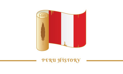 peru flag and peru history