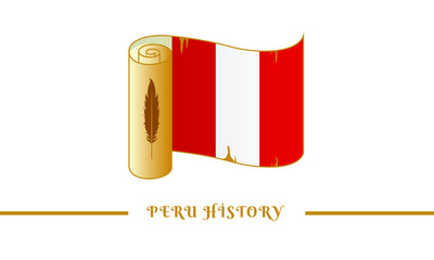peru flag and peru history