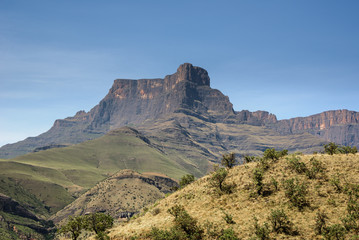 Amphitheater at Royal Natal National Park in the Drakensberg Mountains, South Africa