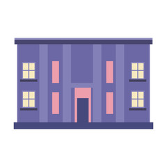 Urban building isolated vector illustration graphic design