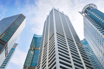 Foto auf Acrylglas Singapore business office buildings architecture © joyt