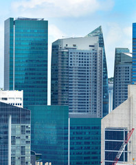 Fototapeta premium Wieżowce w centrum Singapuru