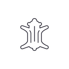 Animal s skin linear icon concept. Animal s skin line vector sign, symbol, illustration.