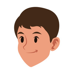 Young man face vector illustration graphic design