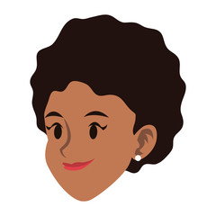 Young woman face vector illustration graphic design