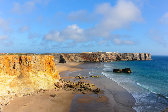 Tonel Beach, Cape Sagres, Algarve, Portugal