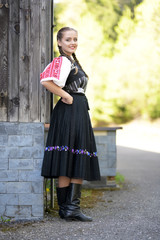 Slovakian folklore dancer